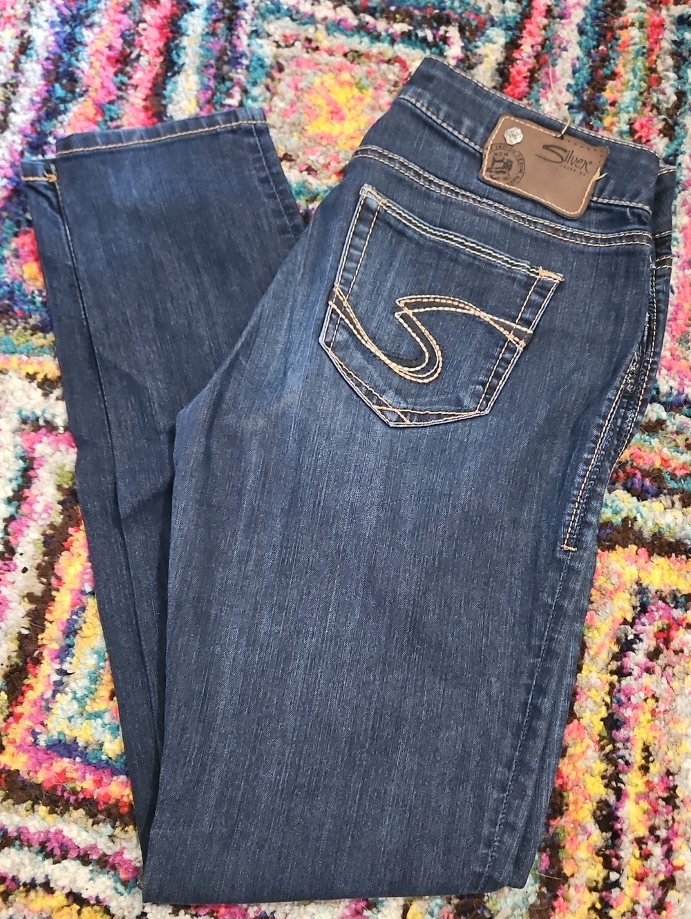 Silver Jeans Dark Indigo Suki Jeggings